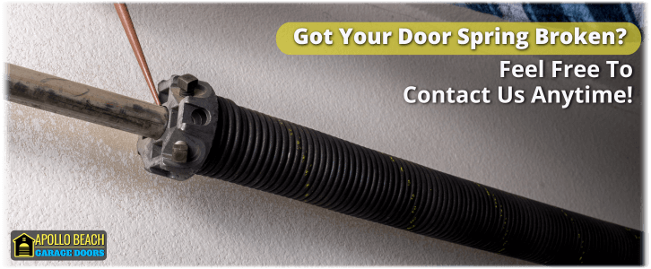 Broken Garage Door Spring Apollo Beach FL